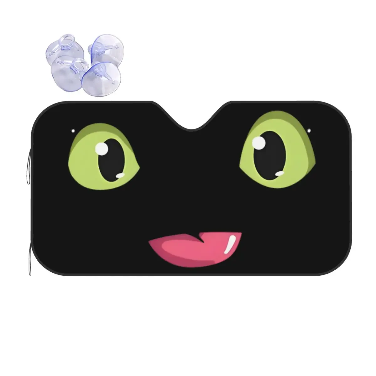 

Дракон с милым лицом, беззубый поезд, новинка, ветровое стекло Sunsha, 70x130 см, фольга, автомобиль Sunsha, теплоотражатель