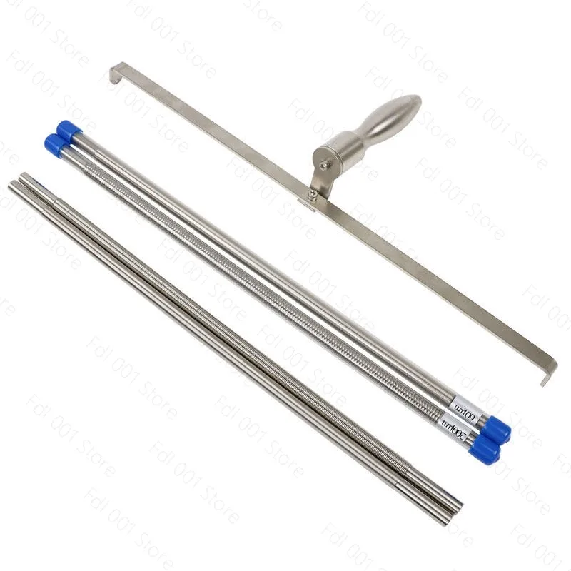 Length 400MM Extrusion Wet Film Applicator Wire Bar Coater Printing Ink Paint Scraper Coating Rod Color 0-600UM