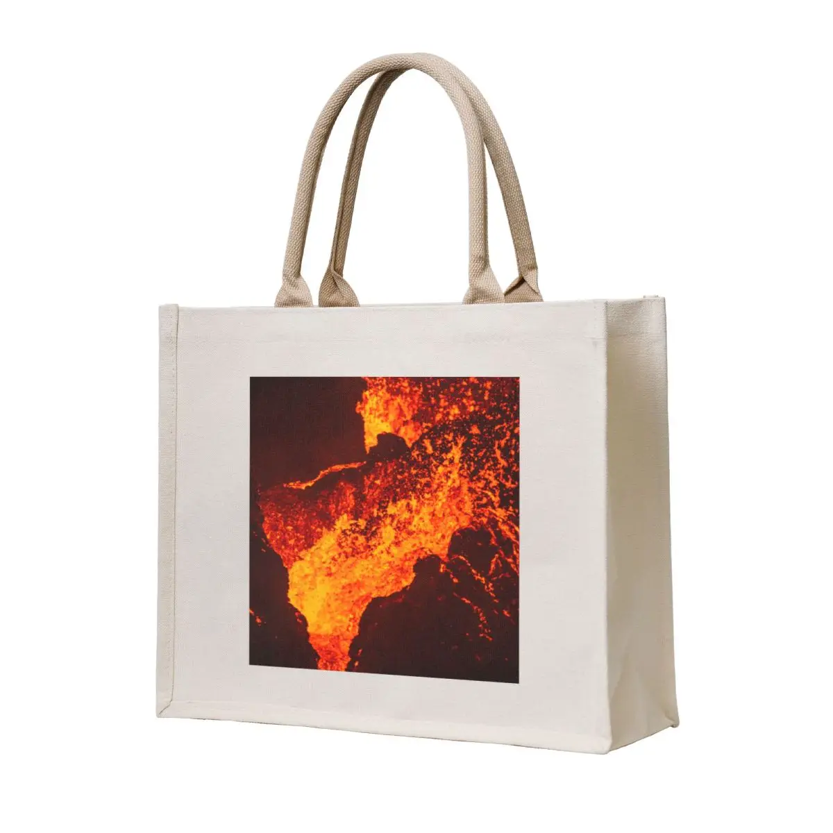 

Volcano Crater Night Iceland April 20th 2021 Tote Bag bag luxury women large tote bag Big women