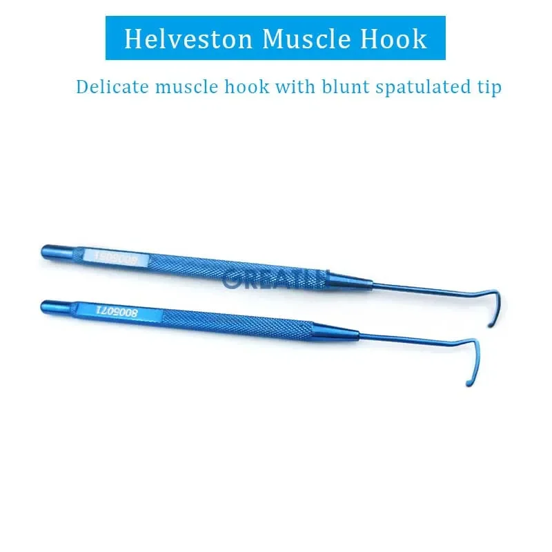 Muscle Hook Ophthalmic Helveston Muscle Hook Veterinary Surgical Eye Tools