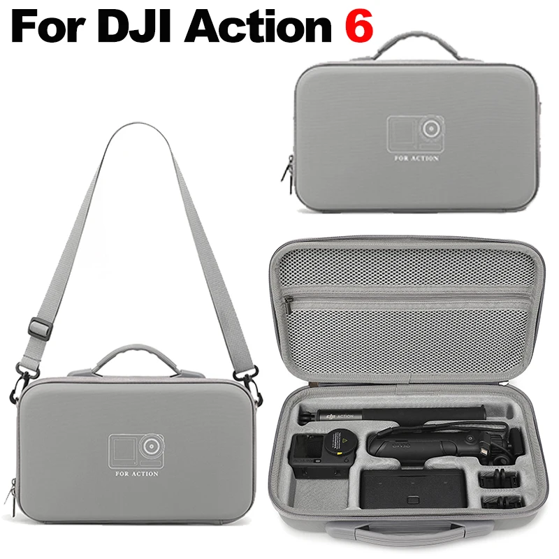 Tragbarer Aufbewahrungskoffer für DJI Osmo Action 6, Reisetasche, Adventure Combo, wasserdichte Tragetasche, Kamerazubehör