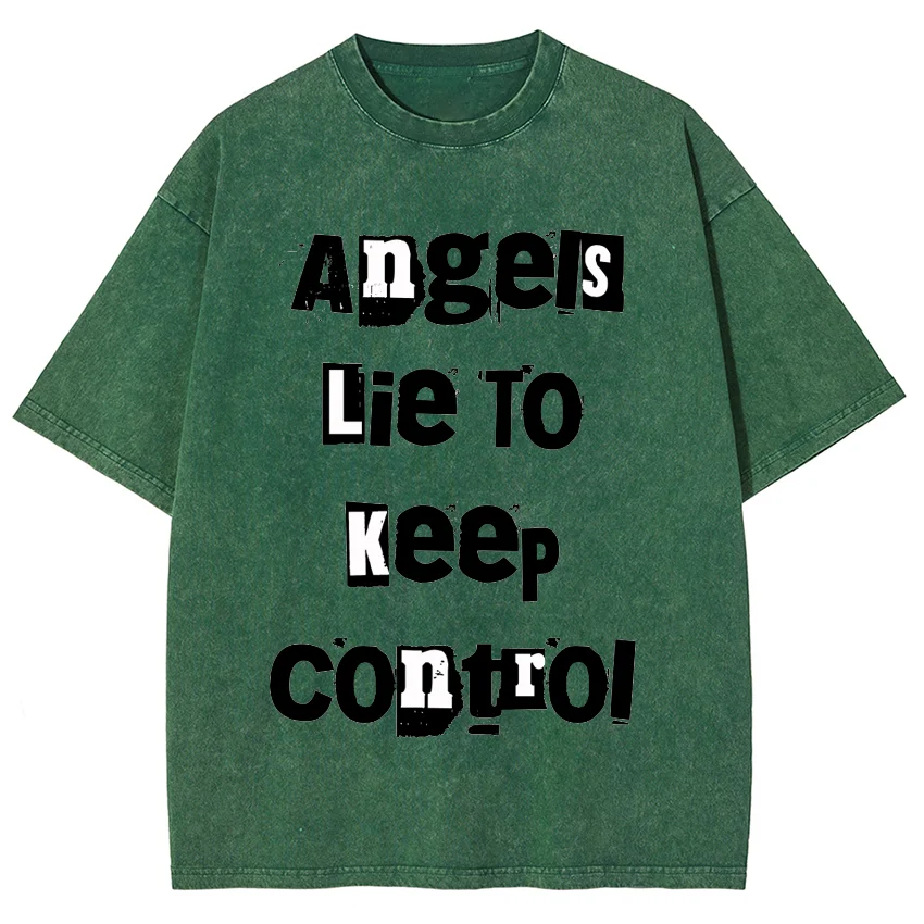 Stylish Simple Letter Print T-Shirt High Gram Weight Round Neck Shoulder Pullover Designer New Trendy Short Sleeves