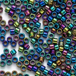 MKY Beads 2mm 10Grams/Tube Matte Solid Color Frosted Seed Beads ABcolor Plating Material For Dress Decoration Sewing
