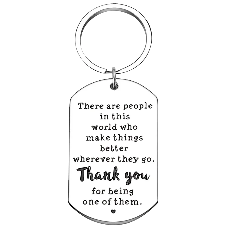 Boss Day Gifts Keychain Coworker Employee Appreciation Gift Key Chain Pendant Teachers Inspirational Gift