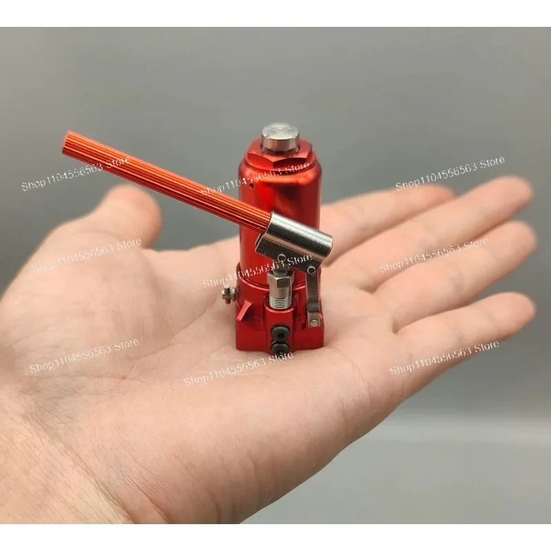 Mini hydraulic jack 1/10 model, graphics card holder, scene props, creative gifts for boys