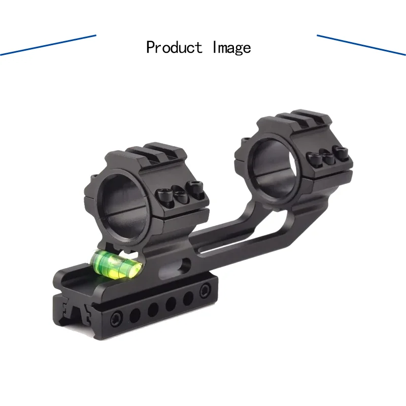 Tactical Sight Mounting Base, 25.4/30mm with Bubble Level Bracket, Sight Balance Pipe Clamp Bracket, 11/21mm Picatini Track