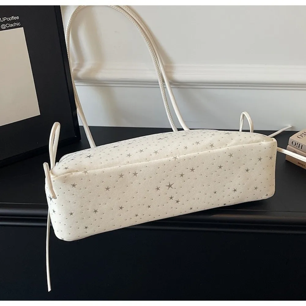 Soft Surface Shoulder Bag Star Pattern Large Capacity Women's Bag Lightweight Versatile Underarm Bag Spring Season
