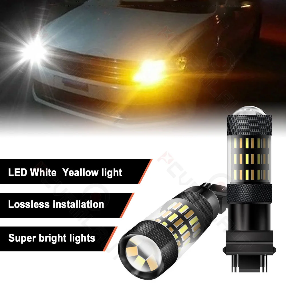 

CHUSYYRAY 2PCS Car lights 190902 Super Bright LED Headlights High Low Beam Fog Light Bulb White 6000K Car accsesories