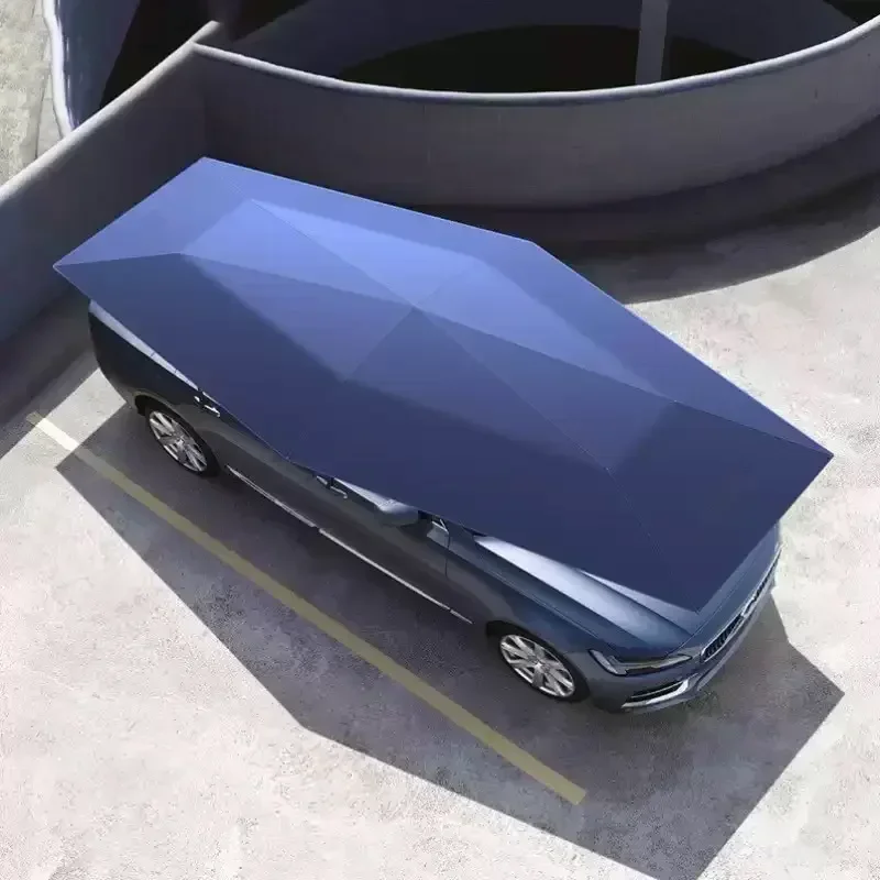 Ombrellone da Tetto Auto Senza Supporto, Telo Copriauto Antipolvere e Anti-UV, Impermeabile per Esterni, Pieghevole e Portatile