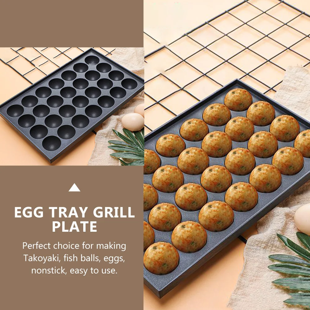 

1Pcs Takoyaki Pan 28-Hole Nonstick Aluminum Baking Tray for Fish Balls Octopus Meat Eggs Poffertjes Pancake Kitchen Cooking