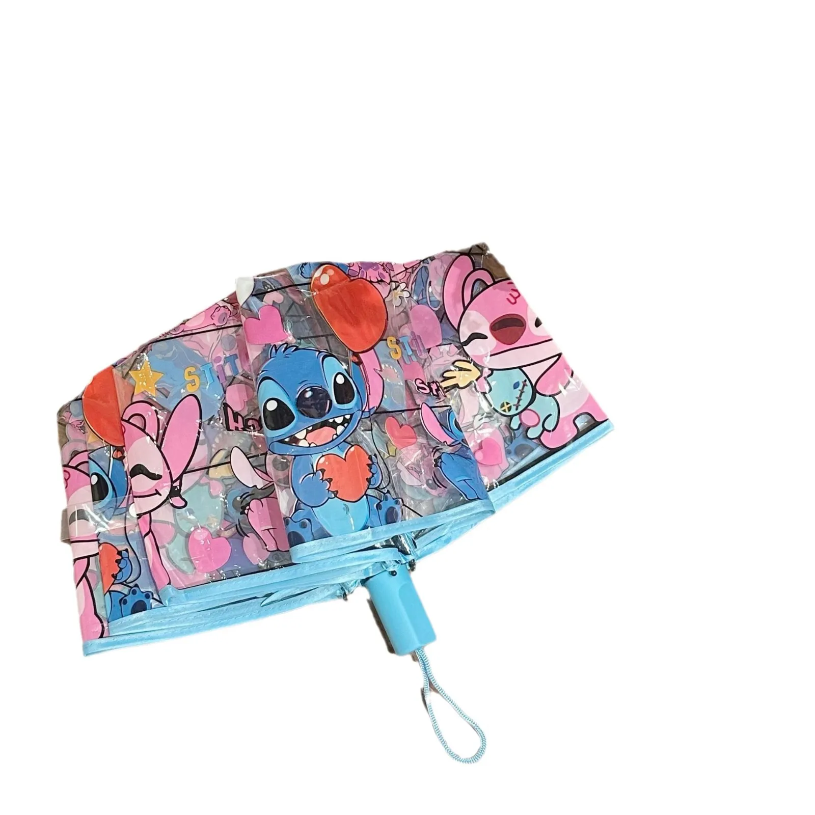 Płaszcz przeciwdeszczowy Stitch 2025 Parasol Przezroczysty Disney Anime Hybrydowy Design Lekki Przenośny Ochrona Przed Deszczem Dorosłych Prezent Gorąca Wyprzedaż