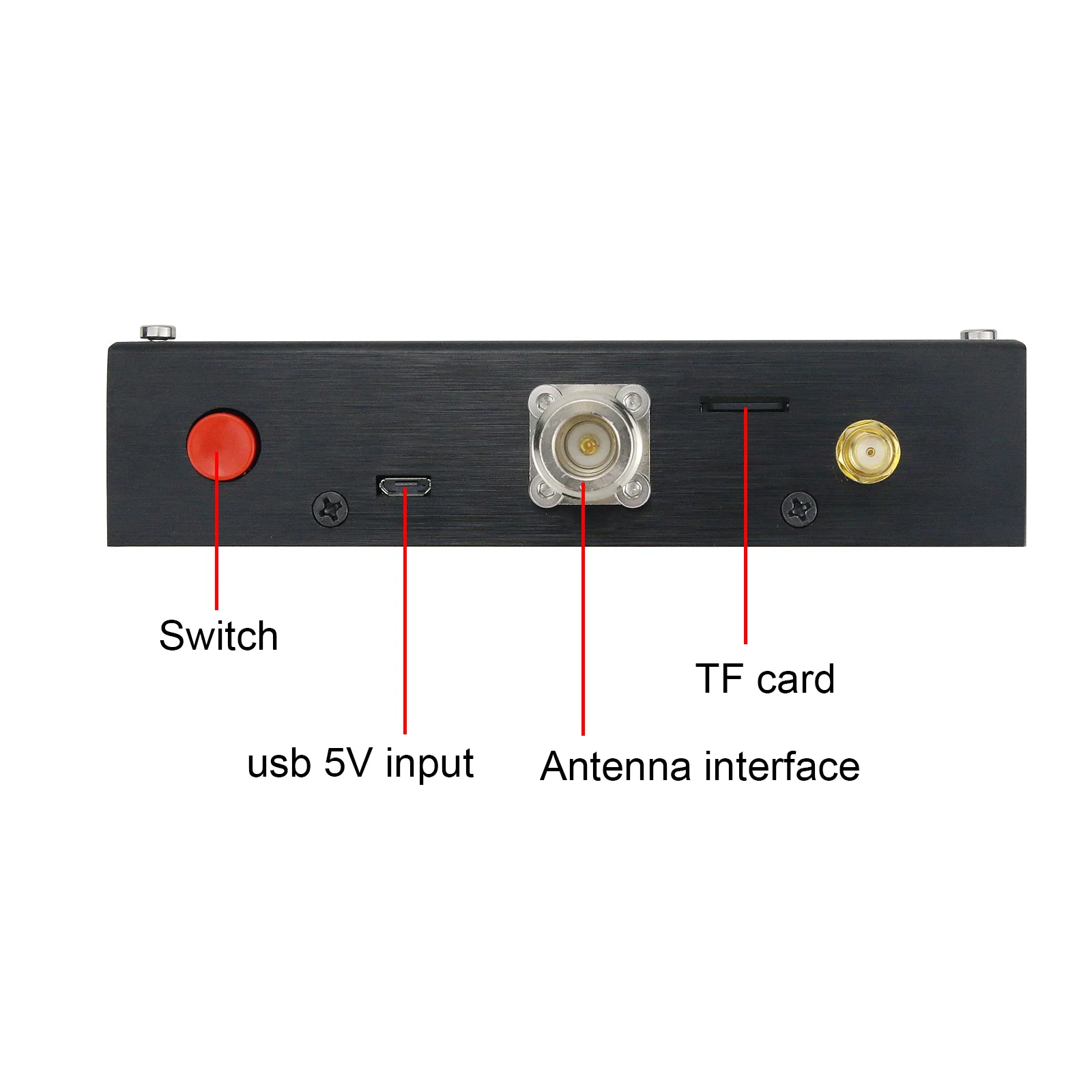 Analizzatore Antenna HamGeek Mini1300 0.1-1300MHz HF/VHF/UHF con guscio in lega di alluminio Touch Screen da 4.3