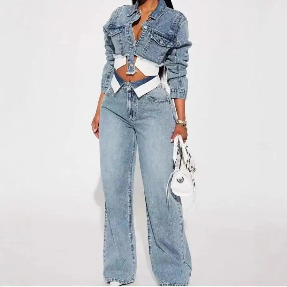 Faionable ket التفاصيل المرأة فستان أطفال مع سروال داخلي مثير العصرية عبر الحدود بنطلون طويل عادية لون نقي منتصف منخفضة الخصر بولي كلوريد الفينيل بولي PU #3