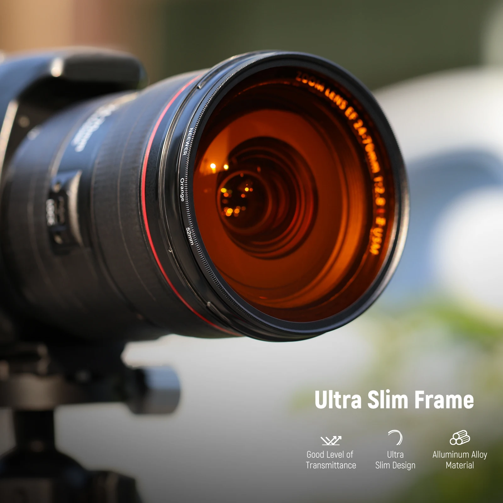 NEEWER 9-delige full-color lensfilterset harslensfilters met rood oranje blauw geel groen bruin, paars roze grijze cameralens