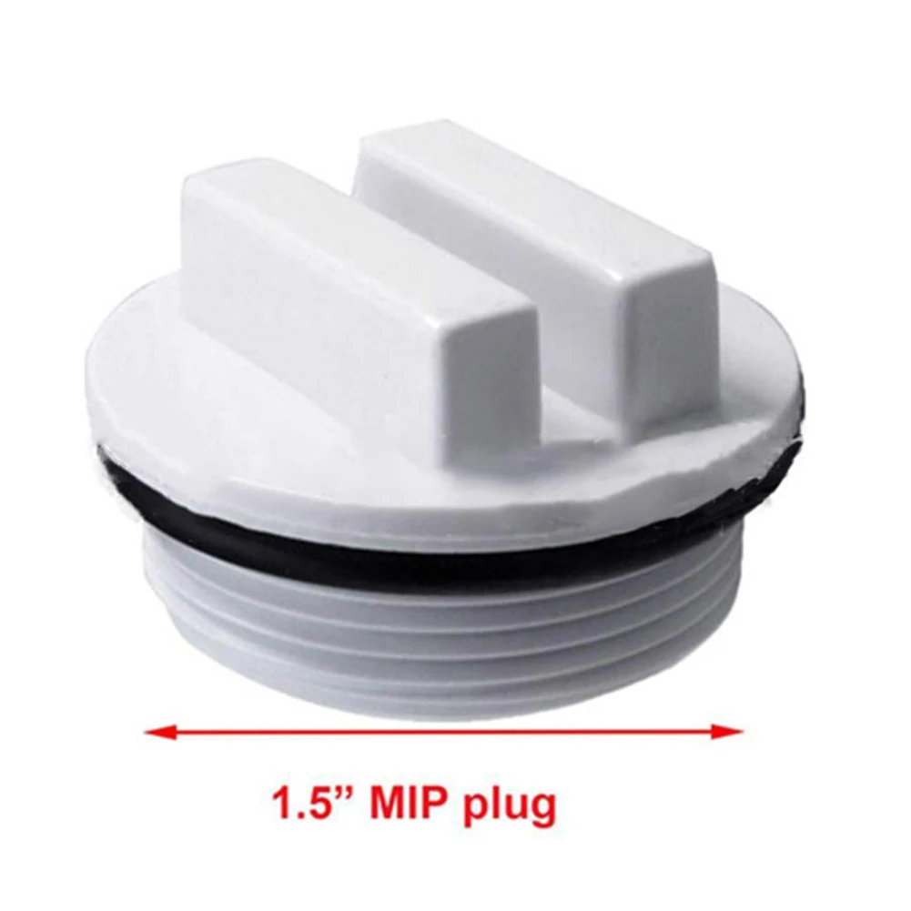 2pcs Pool Cap For Hayward SP1022C 1-1/2-Inch MIP Cap With O-Ring For Pentair 190030 Drain Winterizing  2pcs Pool