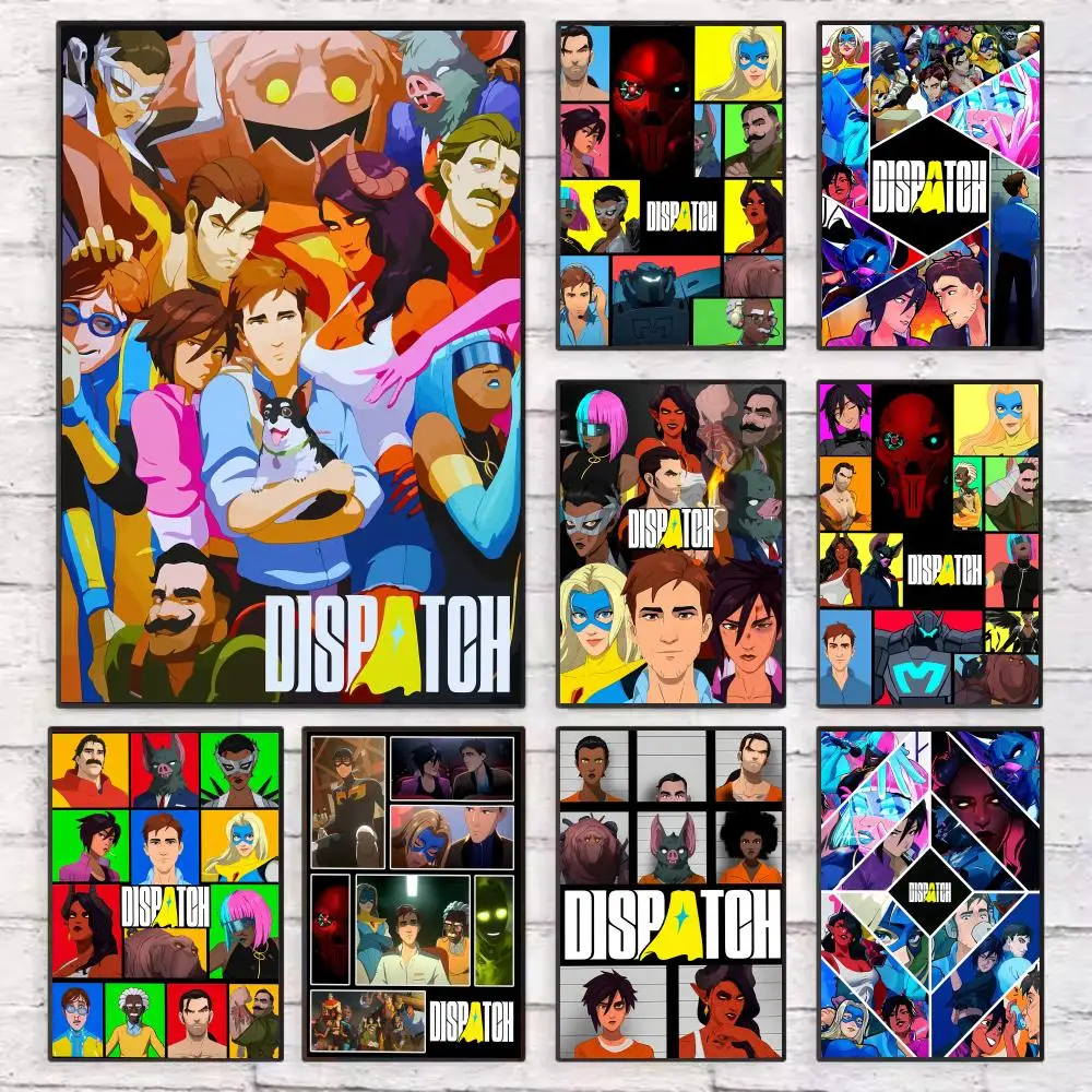 

Cool Hot Visual Novel Game D-DispatchES Poster Wall Art Sticky for Living Room Bedroom Office Hallway Bar Home Decor Gift Idea