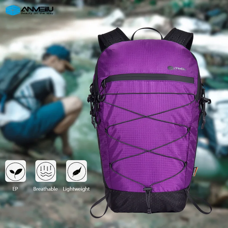 Anmeilu Backpack Men Women Leisure Travel Backpack Outdoor Sports Waterproof Climbing Hiking Cycling Running Hydration Backpack