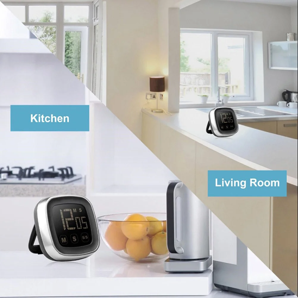 

Touch Led Timer For Kitchen Cooking Magnetic Countdown Device With Loud Alarm Electronic Timer For Home Office Study