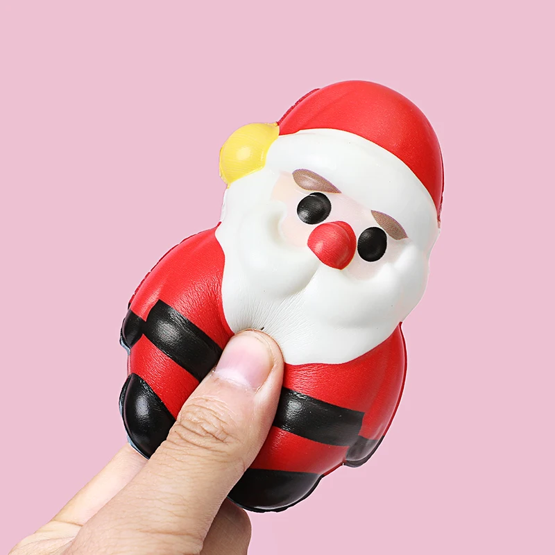 PU Squishy Anti Stress Reliever Toy Doll Santa Claus Reindeer Christmas Gift Slow Rebound Antistress Squeeze Toy For Christams