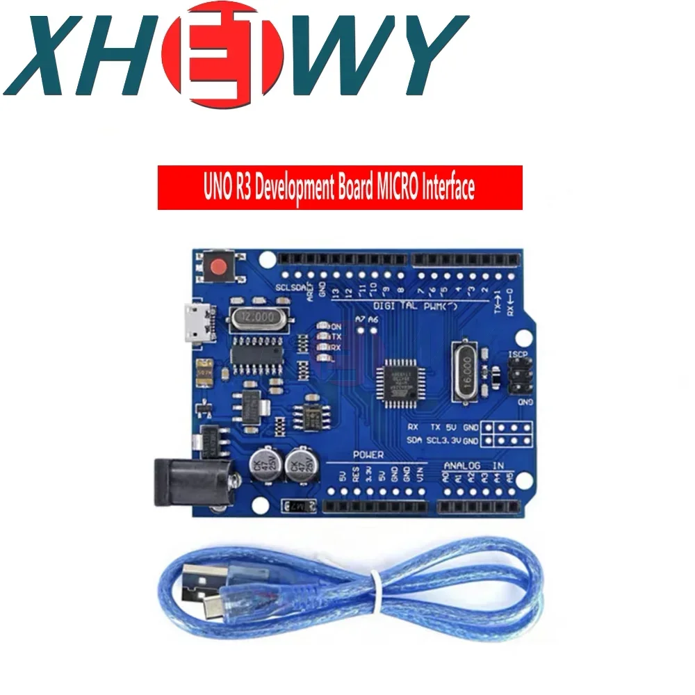 1PCS UNO R3 Improved Development Board Learning Control Board ATmega328 Microcontroller Module