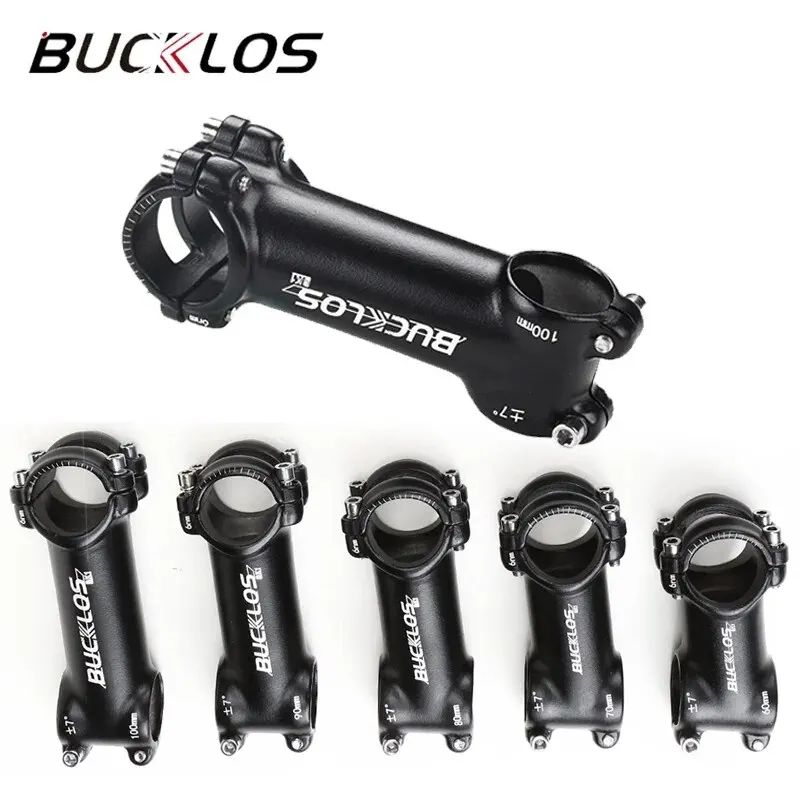 BUCKLOS 31.8mm Kocsány 7/17/22 Fokszám hegyi Bicaj Kormánytolórúd Kocsány 80/90/100mm stems Alumínium Keverés MTB Kocsány Kerékpározás alkatrészek