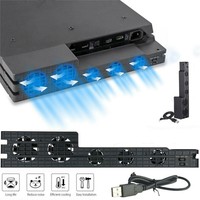 Base Support For Sony Playstation Play Station PS 4 PS4 Pro Slim Stand Control Cooler Cooling Fan Game Console Accessory Holder
