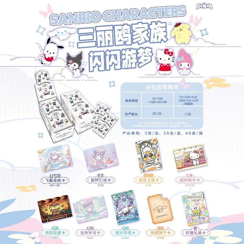 Genuine Sanrio Family Shining Dream Journey Series Limited Edition Collectible Cards Peripheral Children Holiday Toys Gifts view 4