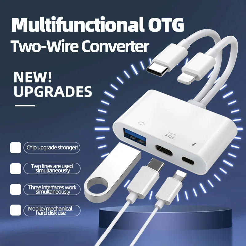 Type C Adapter TF CF SD Memory Card Reader OTG Writer Compact Flash USB-C for IPad Pro Huawei Macbook Samsung Xiaomi Cardreader