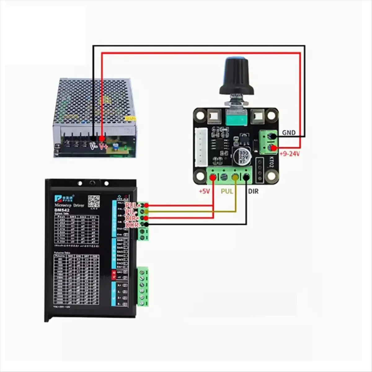 A10I 9-24V Pulse Generator Motor Speed Governor Stepper Motor Controller Forward/Reverse Controller Motor Speed Regulator