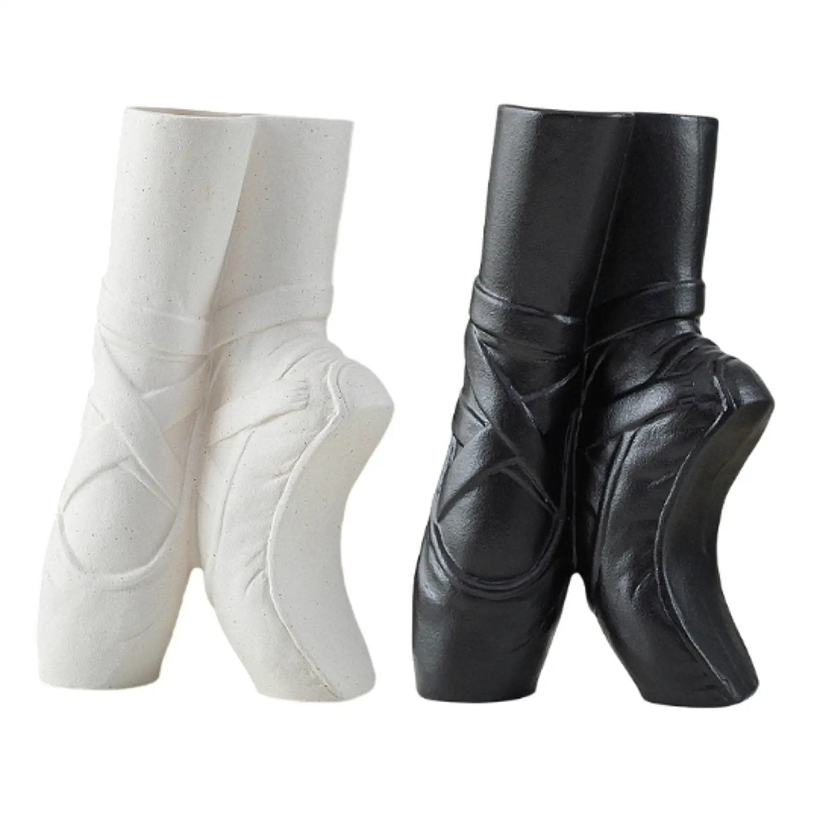 バレエシューズ型の花瓶、アートセラミック花瓶、室内装飾花瓶、