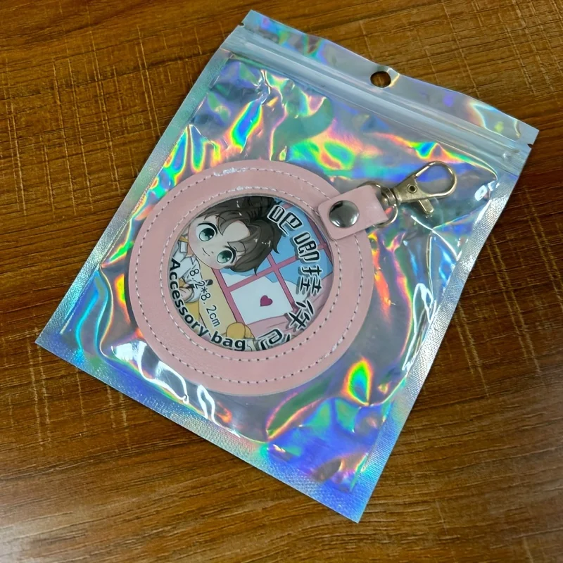 Bar protection cover pendant pain bag for outdoor transparent storage display circular peripheral badge pendant bag storage bag