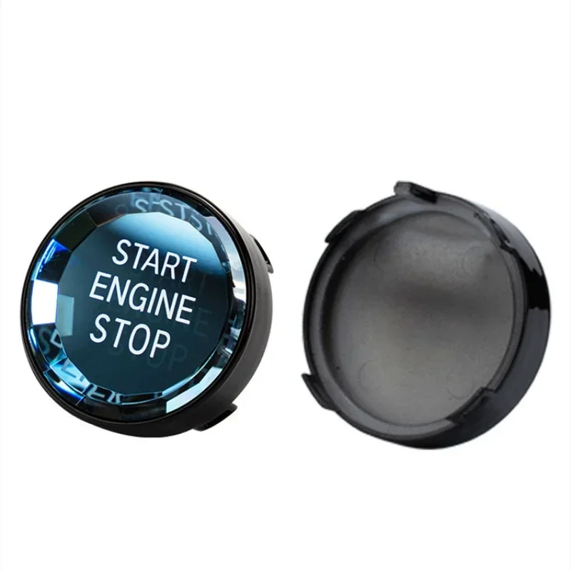 محرك السيارة بدء إيقاف التبديل زر ملصق الكسوة الداخلية لسيارات BMW X1 E84 E81 E87 X5 E70 X6 E71 E90 E60 E91 E92 E93 Z4 E89 E