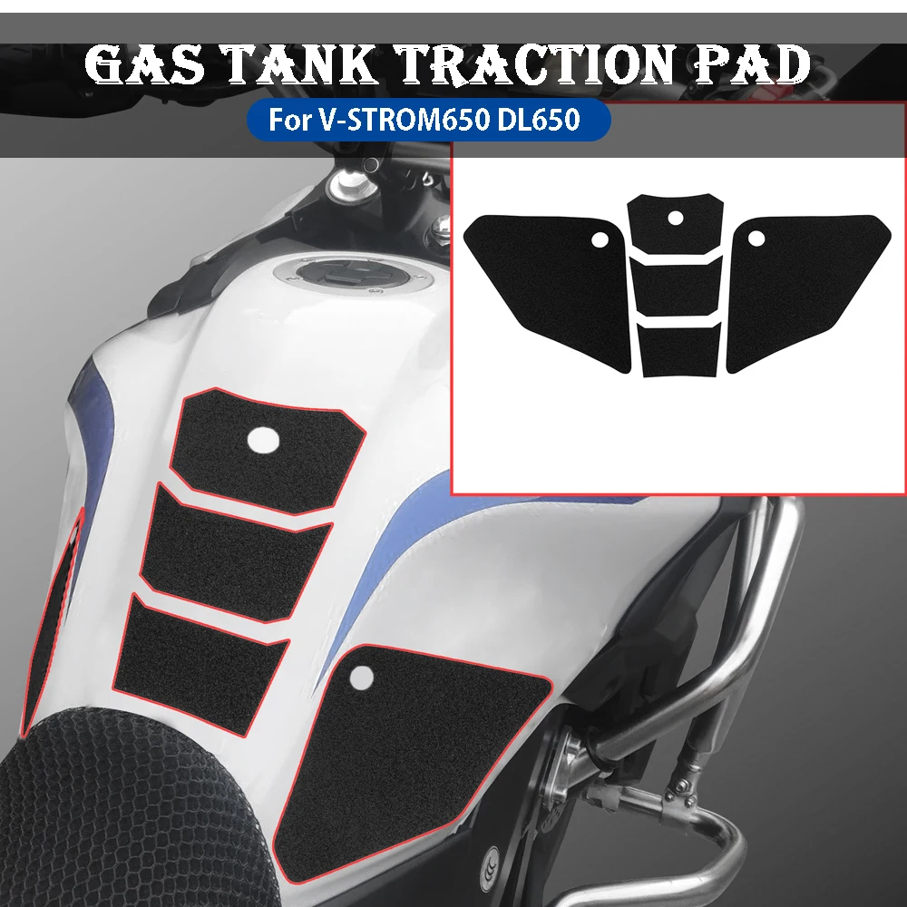 

For Suzuki V-STROM650 DL650 DL 650 Motorcycle Accessories Traction Sticker Protector Anti slip Fuel Tank Pads Gas Grip Knee