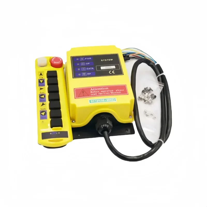 12V-415VAC 1-Speed Radio Remote Control Push Button Switch System for Hoist Crane with 1 Transmitter