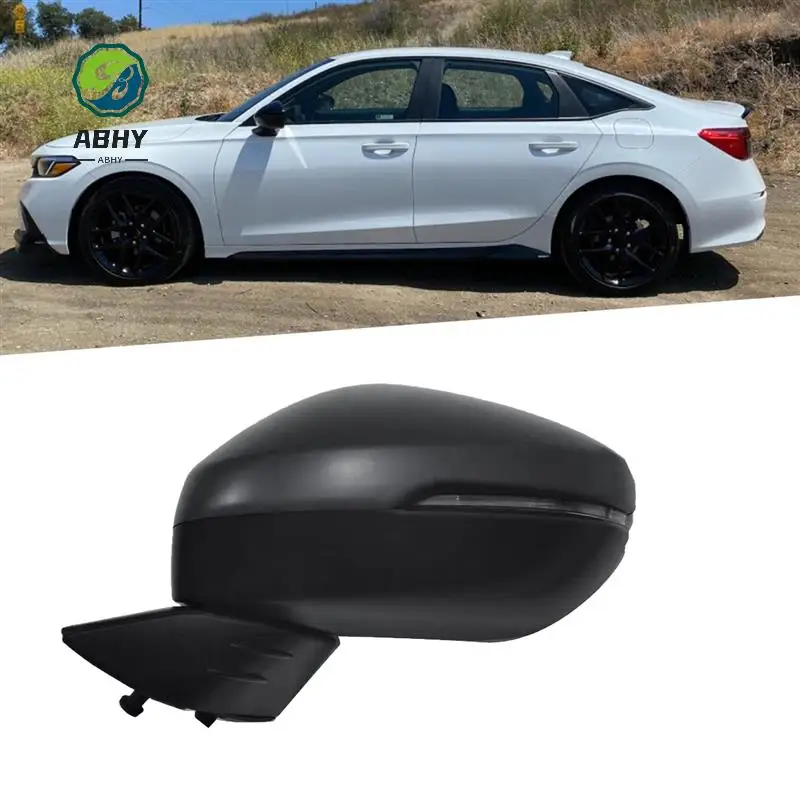 

ABHY-Electric Rear View Mirror Assembly For Honda Civic 2022 2023 Reversing Mirror 5-Wire W/Power Turn Signals Function