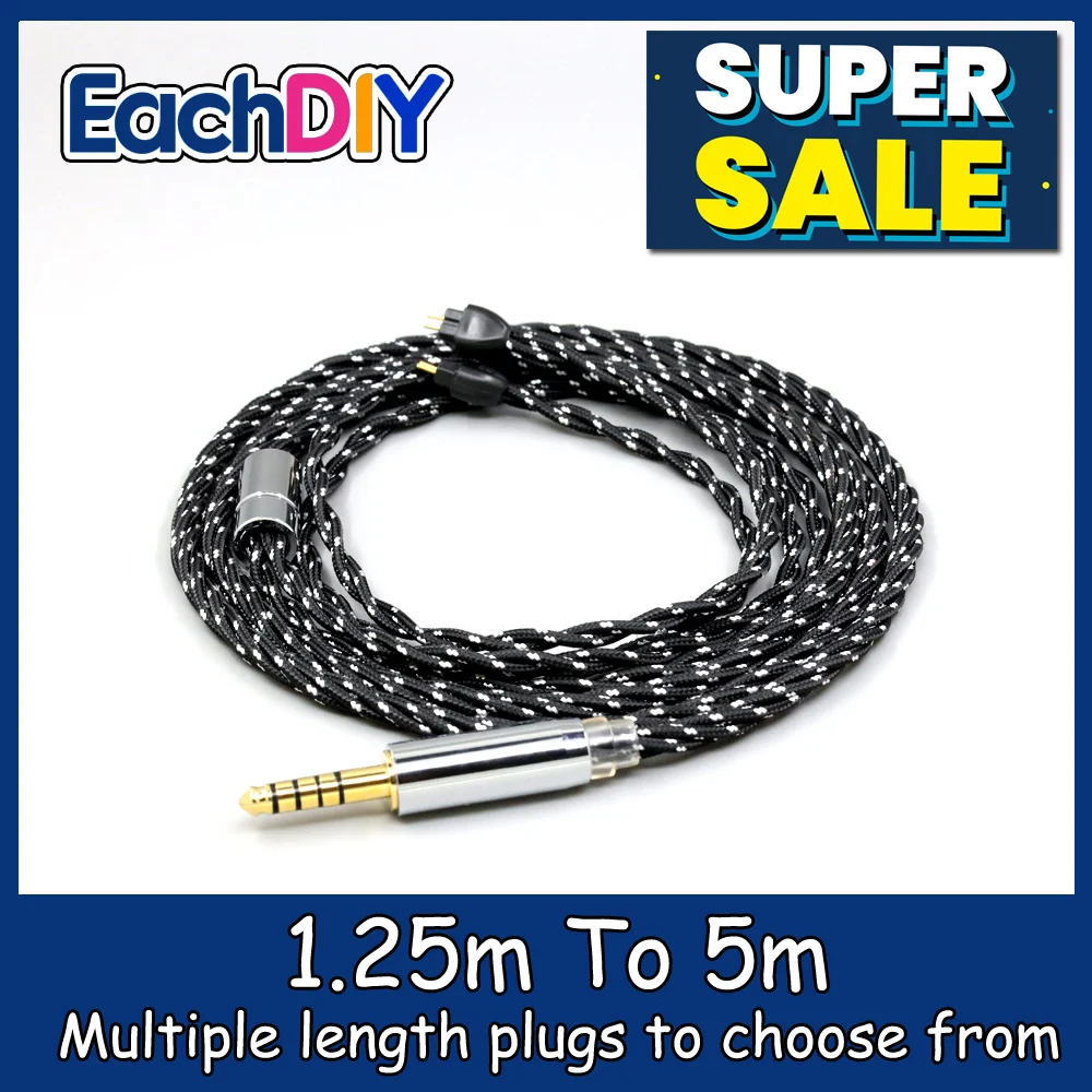 OCC Mixed OFC Twisting Nylon Earphone Cable For HiFiMan RE2000 Topology Diaphragm Dynamic Driver LN008752