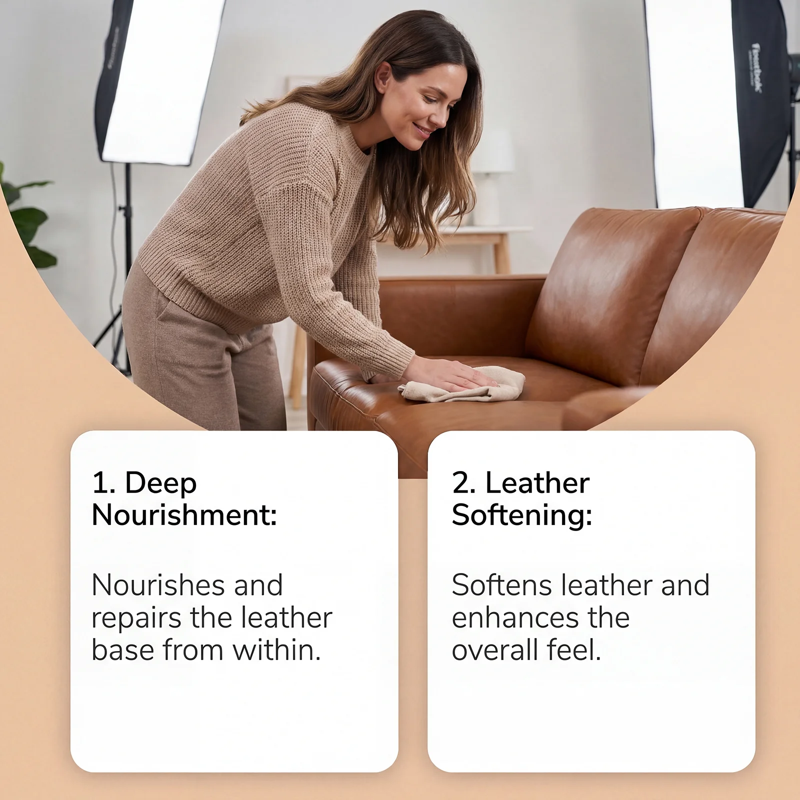 100g Leather Boot Care Set, Oil For Leather Cleaning, Leather Cleaner And Conditioner For Wallets, Shoes And Sofa Leather