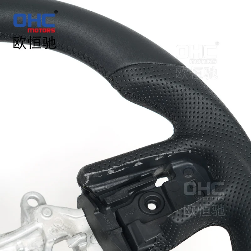 For Dodge RAM 1500TRX modified heated full-leather pickup truck off-road vehicle steering wheel with paddle shift holes