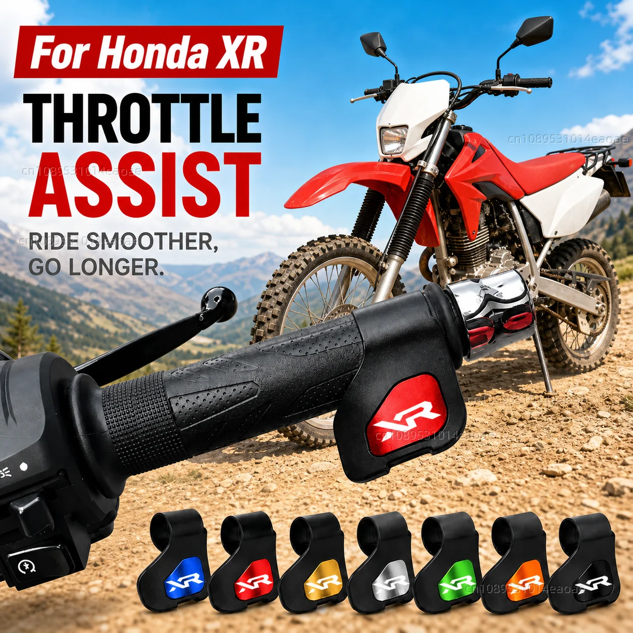 

For Honda XR230MOTARD XR 230 250 400 125 2005-2012 Motorcycle Throttle Assistant Clip Labor Saver Acceleration Labor-saving CNC