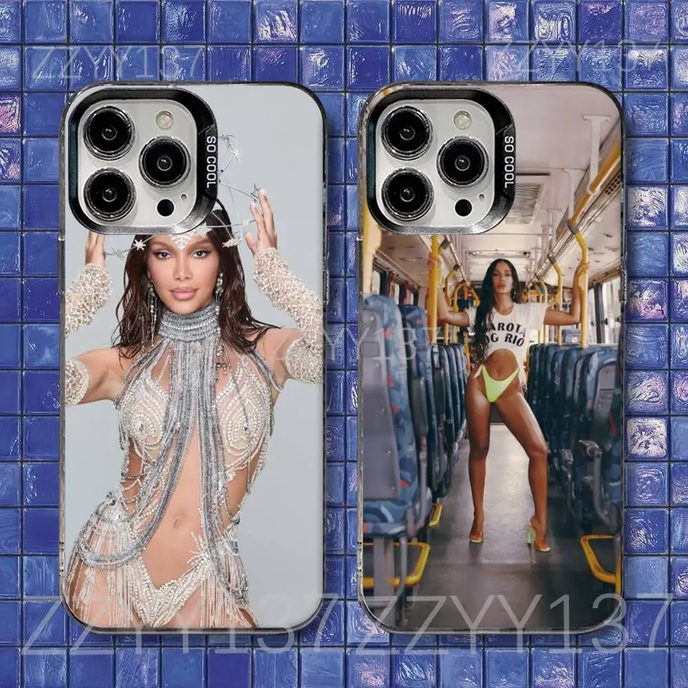 

Anitta E-Ensaios Da Anitta Phone Case For iPhone 17,16,15,14,13,12,11,Air,X,XR,Pro,Max,Plus IMD Silver Shell