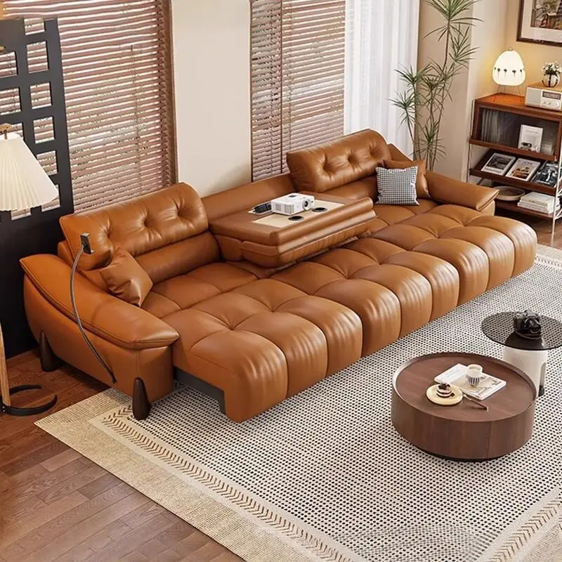 

Retro Recliners Living Room Sofas Brown Nordic Designer Minimalist Living Room Sofas Luxury Smart Divani Per Soggiorno Furniture