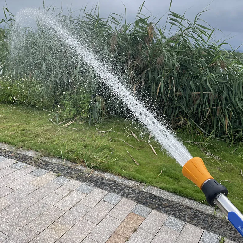 Adjustable Stainless Steel Water Gun Nozzle With Extension Rod For Car Washing Garden Irrigation Watering view 2