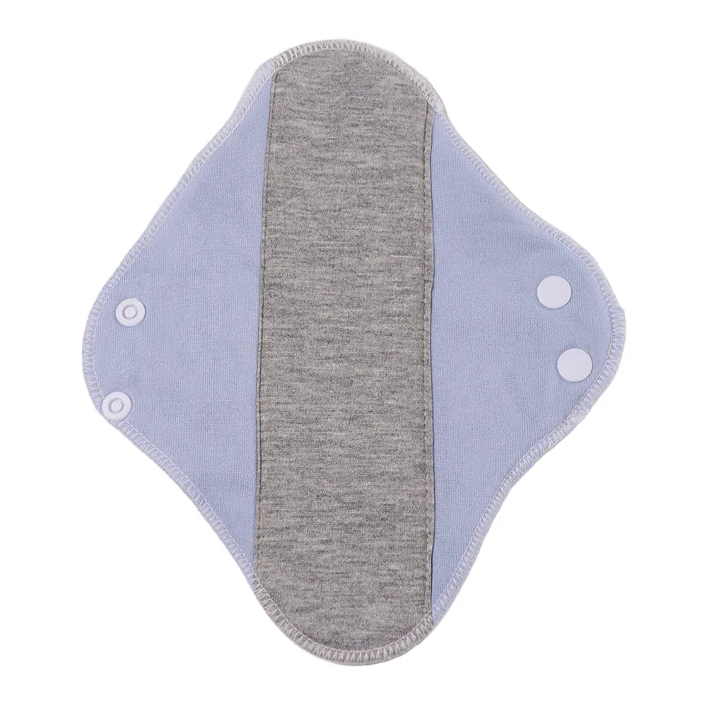 6Pcs Diaper Washable Menstrual Cloth Pads Graphene Reusable Sanitary Napkin 23CM Large Capacity Nursing Pad for Women Lady Care