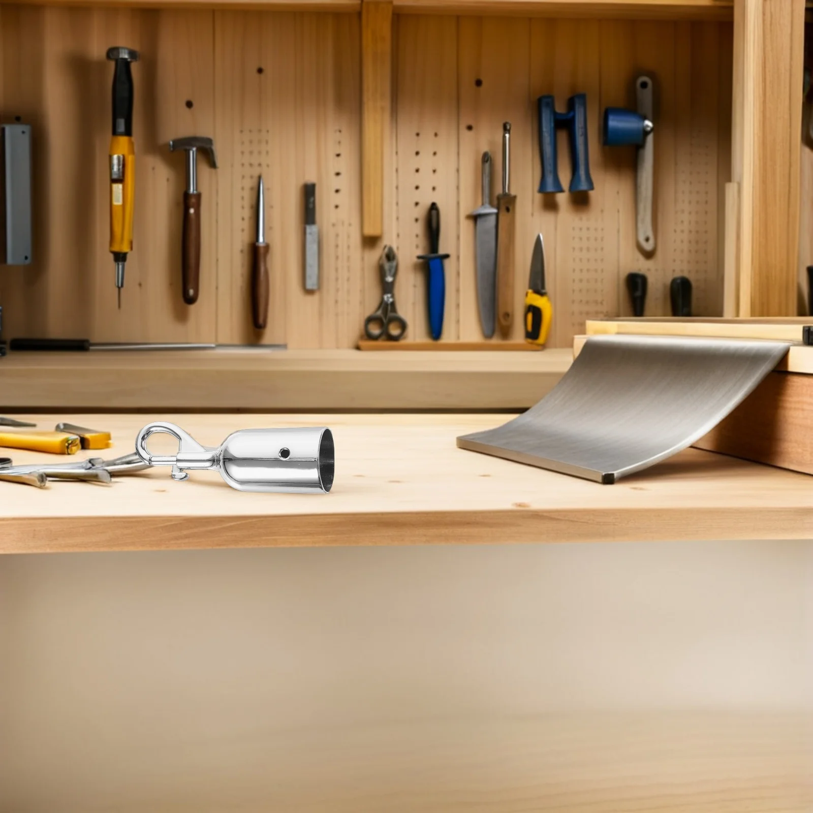 

2Pcs Rope End Stopper with Hook Lightweight Aluminum Alloy Cord End Cap for Safety Lanyard Crowd Management Cord Locks