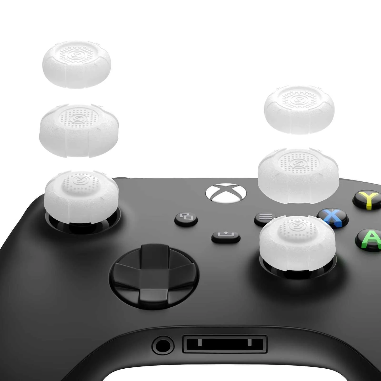 GeekShare-Tapas de agarre de pulgar para Xbox One/Xbox Series X, 6 piezas, tapas de Joystick, 3 pares de silicona