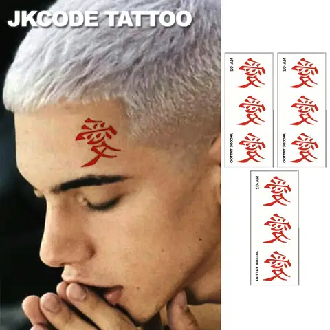 Röda personliga designade 8 best sales specialanpassad tatuering - №6