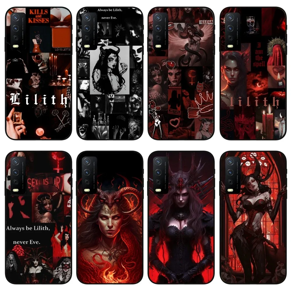 Lilith Fashion Mobile Cell Phone Case for VIVO Y95 Y93 Y31 Y20 V19 V17 V15 Pro X60 NEX Black Soft Phone Cover Funda