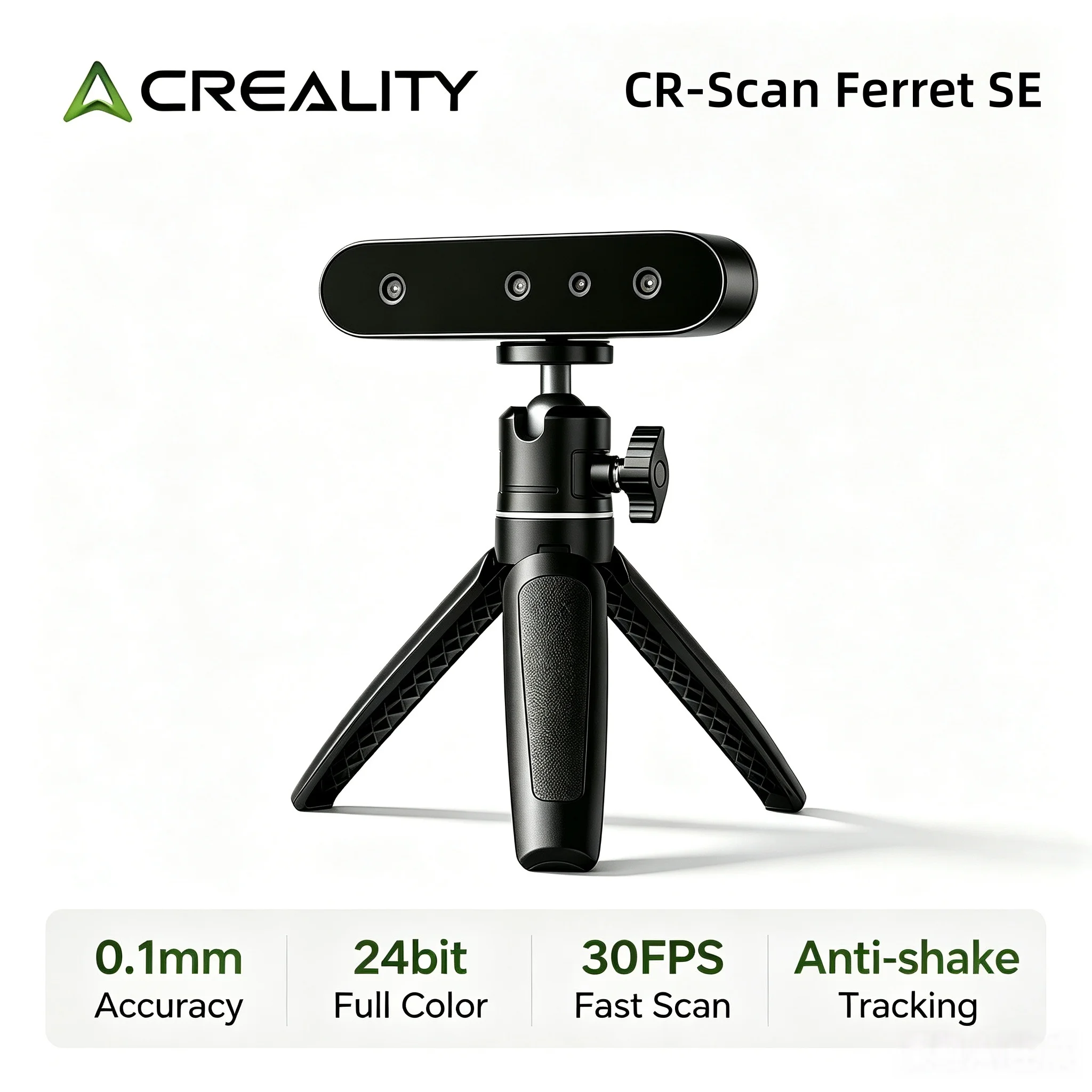 Creality Official CR-Scan Ferret SE Handheld 3D Scanner 30FPS 0.05mm Accuracy 24bit Full Color Scan For 3D Printing Win10/11