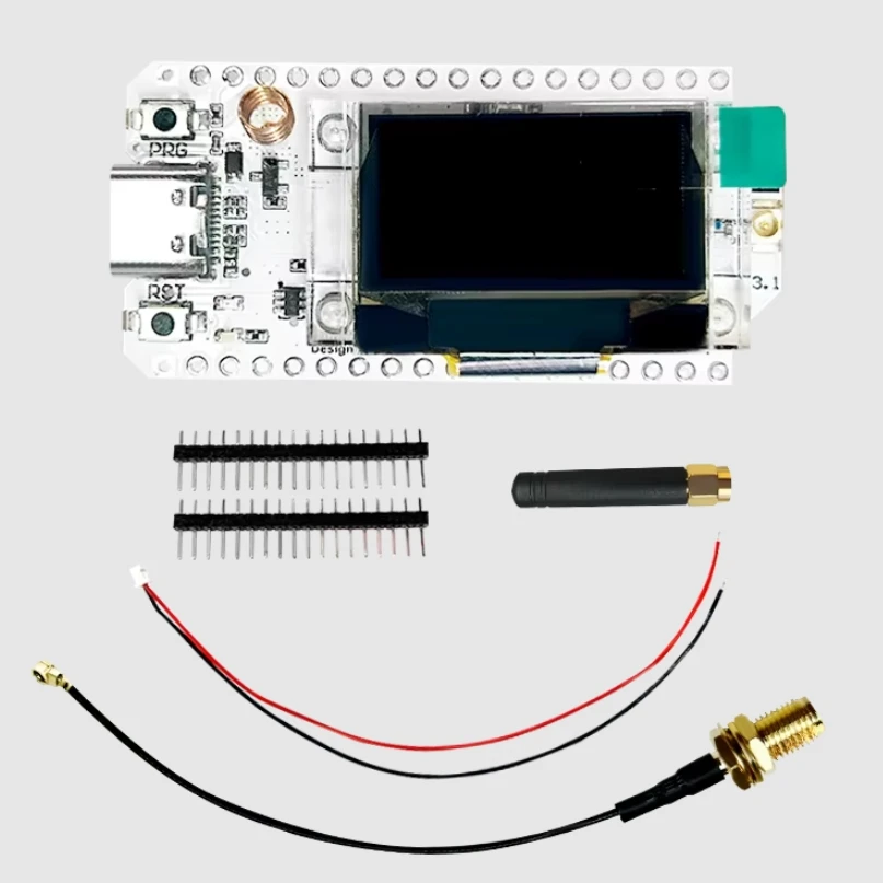 

Местластичная плата Heltec Wi-Fi LoRa 32 V3 433 868 915 МГцESP32 Oled SX1262 0,96 дюйма с синим OLED-дисплеем для Arduino