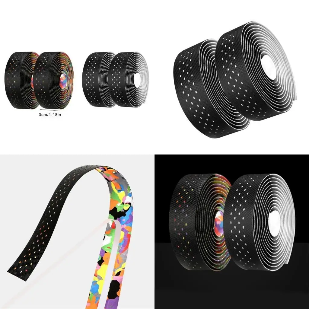 

R6FE 2Pcs Cyclings Bicycles Handlebar Tape Bikes Handle Wrap Handlebars Tape NonSlip Bikes Handlebars Tape AntiVibration Wrap